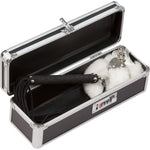 Lockable Medium Vibrator Case in Black - Red Mansion