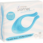 Satisfyer Partner Multifun Couples Vibrator in Light Blue