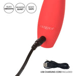 Red Hot Fury Silicone Vibrator - Red Mansion