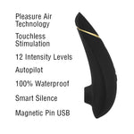 Womanizer Premium Clitoral Stimulator in Black & Gold