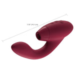 Womanizer DUO Clitoral G-Spot Vibrator in Bordeaux