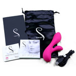 The Silver Swan Dual Vibrator in Pink