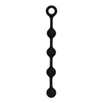 O Beads Silicone Anal Beads in Black