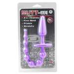 Butt-On 2-in-1 Butt Plug & Booty Beads in Purple