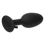 Roll Play Small Silicone Butt Plug in Black