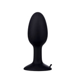 Roll Play Medium Silicone Butt Plug in Black