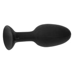 Roll Play Medium Silicone Butt Plug in Black