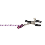 Nipple Play Purple Chain Nipple Clamps - Red Mansion