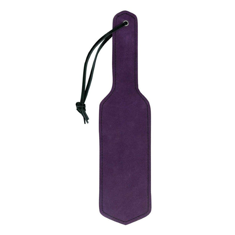 Square BDSM Bondage Paddle with Purple Suede