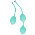 Pillow Talk Frisky Kegel Balls in Teal