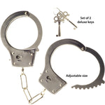 Kinx Heavy Metal Handcuffs in Silver - Red Mansion