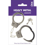 Kinx Heavy Metal Handcuffs in Silver - Red Mansion