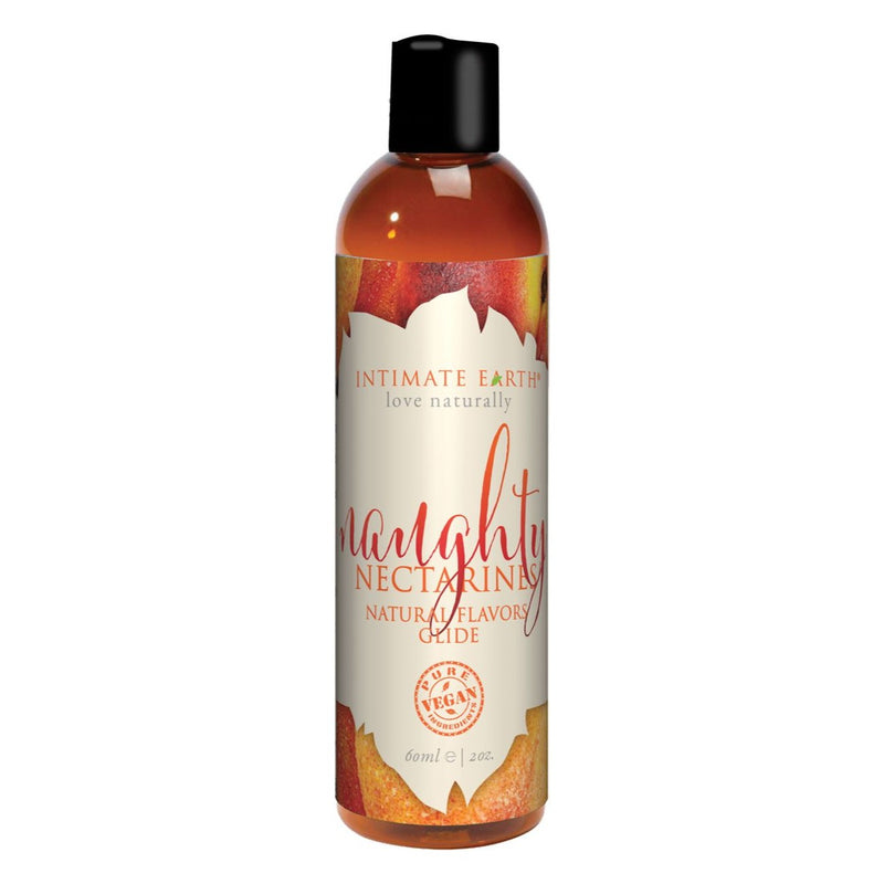 Natural Flavors Glide Lube 2 oz in Naughty Nectarines