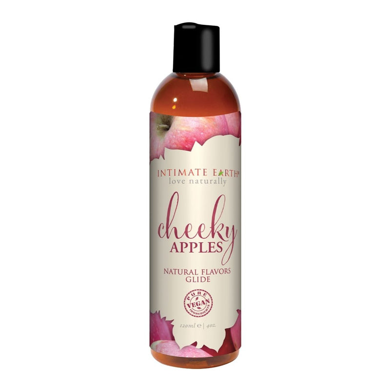 Natural Flavors Glide Lube 4 oz in Cheeky Apples