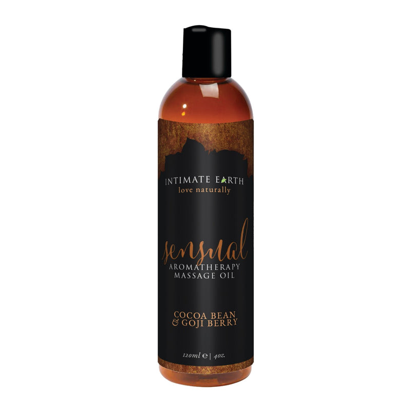 Aromatherapy Sensual Massage Oil 4 oz in Coco Bean & Goji Berry