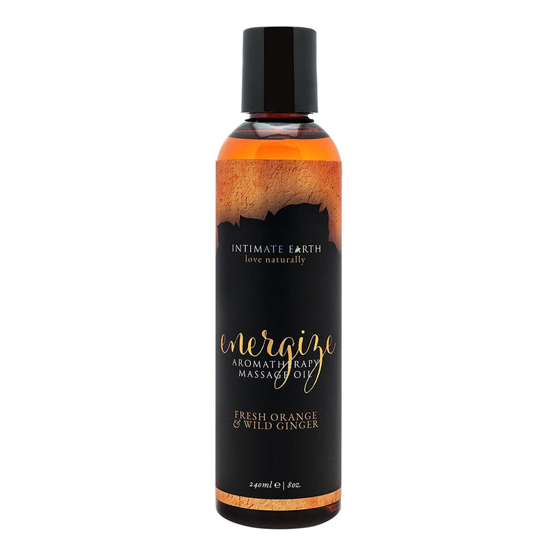 Aromatherapy Energize Massage Oil 4 oz in Fresh Orange & Wild Ginger