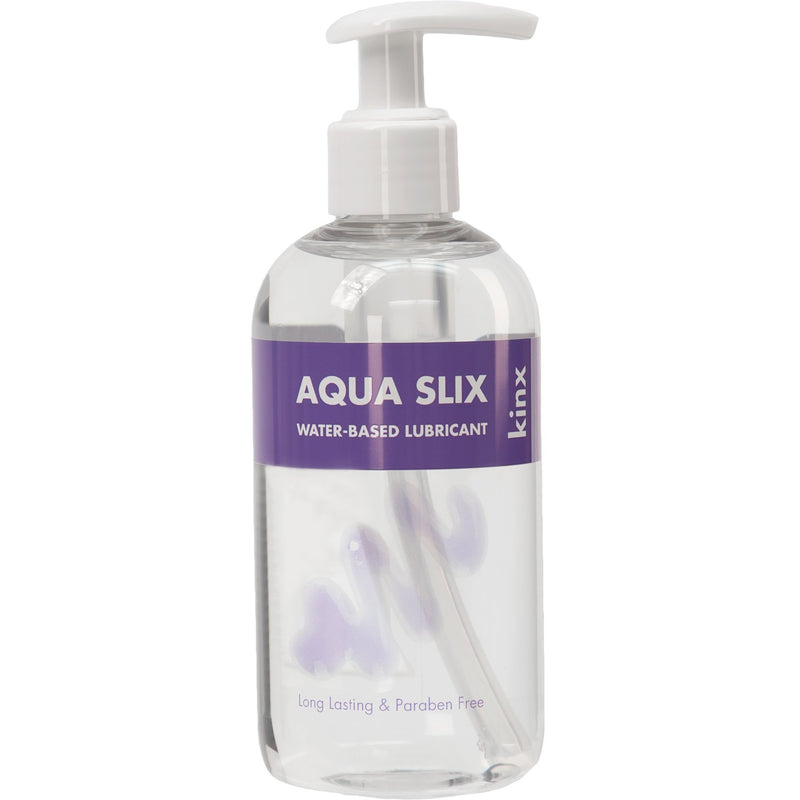 Kinx Aqua Slix Water-Based Lubricant in 8.45 oz - Red Mansion