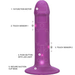 Luxe Touch Sensitive Vibrator in Purple - Red Mansion