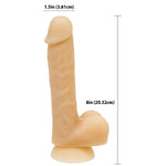 Addiction David Bendable 8" Silicone Dildo in Ivory - Red Mansion