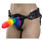 Addiction Justin 8" Silicone Dildo in Rainbow - Red Mansion