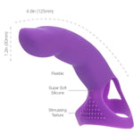 Extra Touch Silicone Finger Sleeve in Purple - Red Mansion