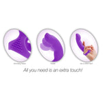 Extra Touch Silicone Finger Sleeve in Purple - Red Mansion