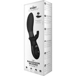 The Beaded Backdoor Rabbit Vibrator in Black - Red Mansion