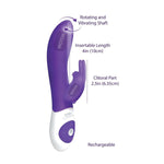 The Rotating Rabbit Vibrator in Purple - Red Mansion