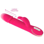 Vibe Couture Rabbit Skater Thrusting Vibrator in Pink - Red Mansion