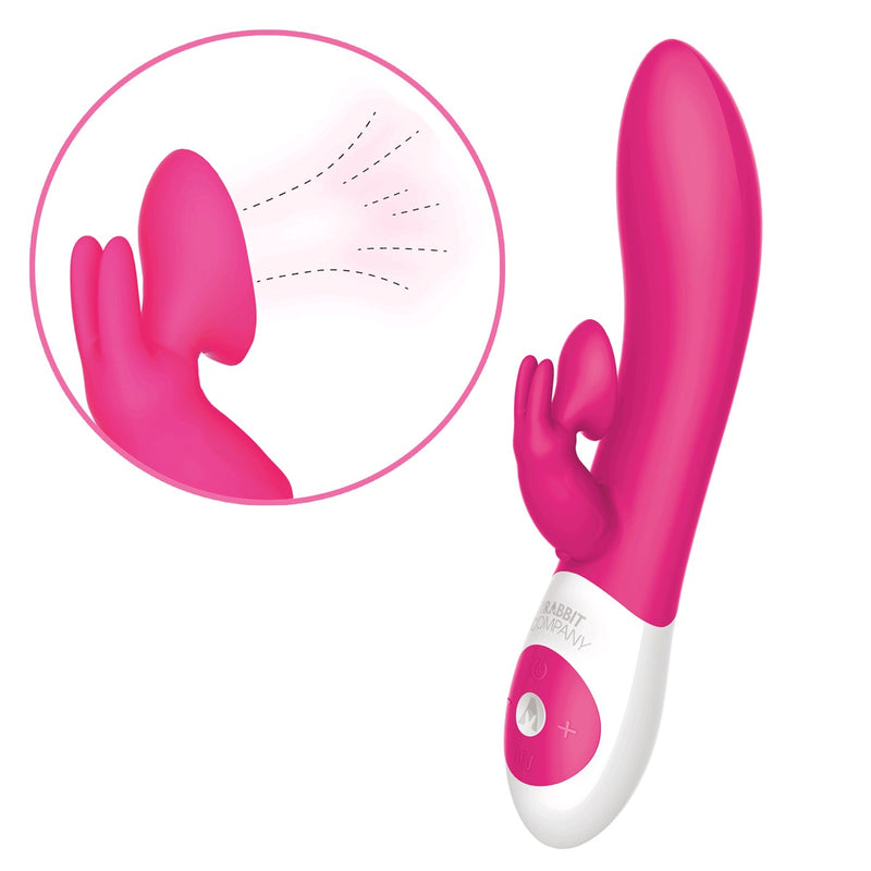 The Kissing Rabbit Vibrator in Pink - Red Mansion