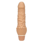 Mini Silicone Classic Clitterific Vibrating Dildo 5" in Ivory