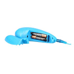 Icy Bunny Silicone Rabbit Vibrator 7" in Blue