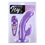 Icy Bunny Silicone Rabbit Vibrator 7" in Purple