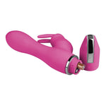 Crazy Performer Smooth Rabbit Vibrator 7" in Pink