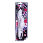 Crazy Performer Ripple Rabbit Vibrator 7" in White