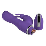 Crazy Performer Ripple Rabbit Vibrator 7" in Purple