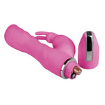 Crazy Performer Ripple Rabbit Vibrator 7" in Pink