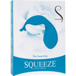 Swan Kiss Squeeze Control Clitoral Vibrator in Teal