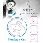 Swan Kiss Squeeze Control Clitoral Vibrator in Pink