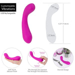 Swan Curve Squeeze Control G-Spot Vibrator in Pink