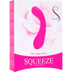 Swan Curve Squeeze Control G-Spot Vibrator in Pink