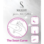 Swan Curve Squeeze Control G-Spot Vibrator in Pink