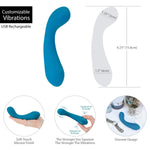 Swan Curve Squeeze Control G-Spot Vibrator in Teal