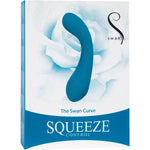 Swan Curve Squeeze Control G-Spot Vibrator in Teal