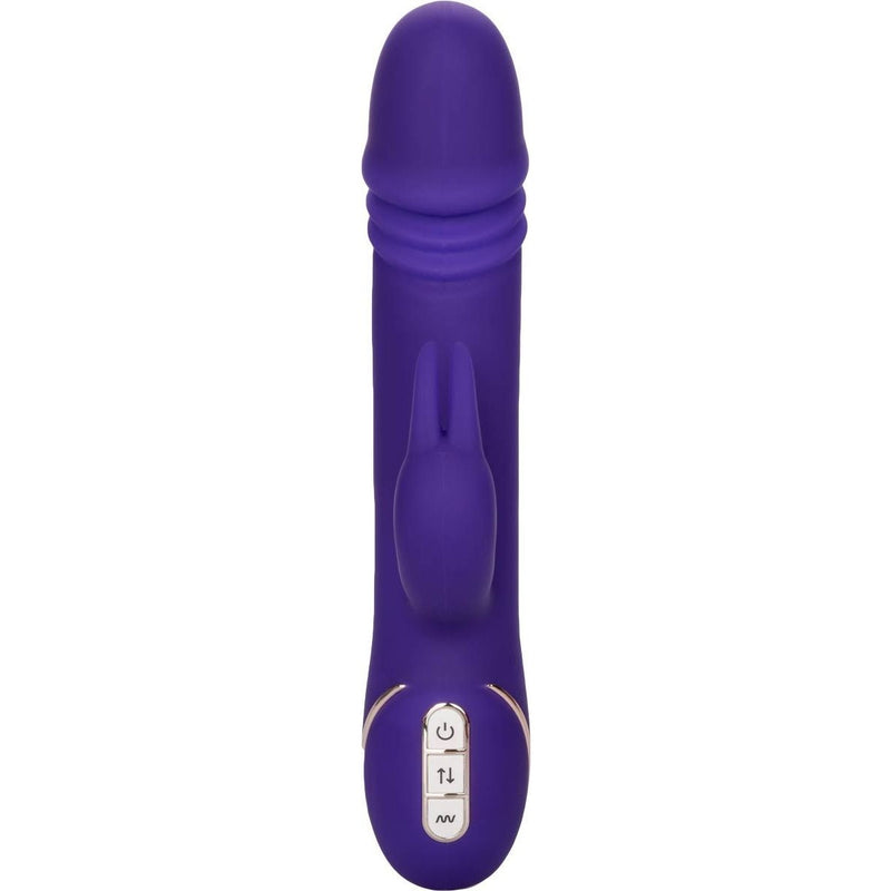 Jack Rabbit Signature Silicone Thrusting Rabbit Vibrator in Purple