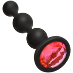 Booty Bling Jewelled Silicone Anal Beads in Pink - Red Mansion