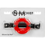 Sex & Mischief Silicone Lips Open Mouth Gag in Red - Red Mansion