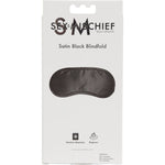 Sex & Mischief Satin Blindfold in Black - Red Mansion