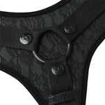 Sincerely Lace Strap On Harness in Black