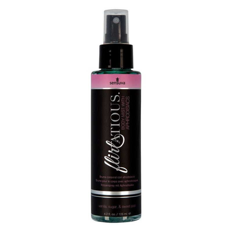 Flirtatious Pheromone Body Mist 4.2 oz in Vanilla, Sugar, & Sweet Pea